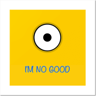 MINI YELLOW NO GOOD Posters and Art